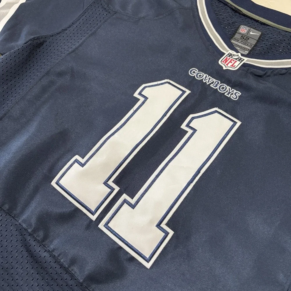 Cole Beasley Jersey Dallas Cowboys Stitched Mens 2XL 52 Blue Nike On Field Sewn
